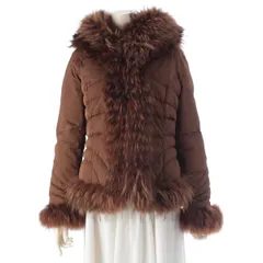 モンクレール　茶タグ　レア　ファー　ダウン　レディース　タンツ モンクレール 茶タグ レア ファー ダウン レディース タンツ