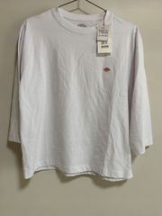 新品未使用　ダントン　DANTON ワンポイントクルーネック　七部袖　Tシャツ