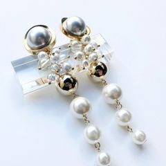 【amplis / アンプリス】marriage pierce  /  ピアス パール ゴールド