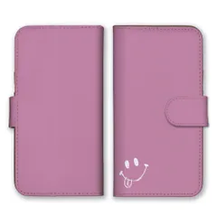 iPhone12 Pro Max ケース 手帳型 アイフォン12 プロマックス スマホケース 携帯ケース にこちゃん ニコちゃん スマイル ニコニコ 笑顔 ほぼ無地 くすみカラー ピンク ベージュ かわいい スマホカバー カラー04