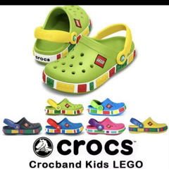 ジビッツ 2 個無料 (1 足を注文すると、ジビッツ 2 個プレゼント) Crocs Band Kids LEGO 子供用新商品 とても美しく、とてもかわいく、軽くて柔らかく、履き心地も抜群