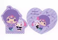 【中古】シール・ステッカー しにがみ×マイメロディ ステッカーセット(2枚組) 「日常組×サンリオキャラクターズ」