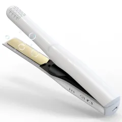 カール/ストレート 誤起動防止ロック 2WAY 自動電源OFF 3段階温度調整 大容量バッテリー マイナスイオン搭載 ヘアアイロン 小型 ヘアアイロン 電気髪ごて 持ち運び便利 ミニ 男女兼用 ストレート 家庭/旅行/出張/通勤 贈り物 コードレス 日本語説明