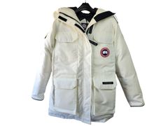 カナダグース エクスペディション ダウンジャケット パーカー 2051W サイズSP 165/88A レディース ホワイト CANADA GOOSE