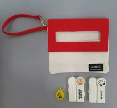 【中古】雑貨 スヌーピー 印鑑ケース＆マルチポーチ 「PEANUTS(SNOOPY)」 ゼクシィ 2022年2月号付録