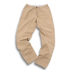 green label relaxing ユナイテッドアローズ イージー ストレッチ★ テーパード ストライプ パンツ Sz.M メンズ ベージュ