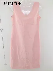 ◇ INED イネド バックジップ　Vネック　ノースリーブ 膝丈 ワンピース サイズ2 ピンク レディース  【1106170005407】のサムネイル