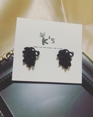 【K‘s store 2021】ピアス　925  黒　No.138