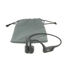 Shokz OpenRun 骨伝導イヤホン USED美品 SKZ-EP-000003 ブラック S803 IP67 防塵 防水 マイク 耳を塞がない 軽量 完動品 V1498のサムネイル