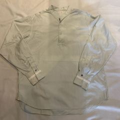 NICENESS ナイスネス 23AW GLASCOCK detachable collar rugby shirt シャツ NN-2001Y12 ブルー系 size:M 【代官山A07】