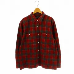 ペンドルトン PENDLETON チェック ネルシャツ 長袖 レッド グレー /DF ■OSのサムネイル