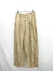 ◇ Θ ◎ ●未使用● Libra Cue リブラ キュー ウエストゴム サーカスパンツ サイズ2 ベージュ レディース E  【1410100066391】