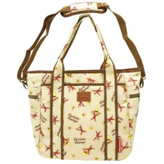 ☆ おさるのジョージ/ベージュ ☆ キャラクター マザートート マザーズバッグ トート 2way ショルダーバッグ トートバッグ レディース 大人 かわいい おしゃれ キャラクター 大容量 マチ広 底マチ ポケット いっぱい 多機能 便利 使いやすい