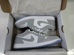 R248　ナイキ　WMNS AIR JORDAN 1 LOW WHITE/WOLF GREY-ALUMINUM　ウィメンズ　エアジョーダン　1　ロー　DC0774-105　26.5㎝　26.5センチ　26.5CM　新品未使用　タグ付き　箱あり　NIKE