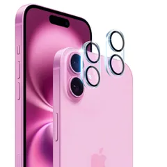 【数量限定】16 iPhone / iPhone 16 Plus カメラフィルム 2枚 アイフォン16 / アイフォン16Plus レンズ 対応 保護カバー 黒縁取り 露出オーバー防止 【 日本硝子素材 9H強度 】 対応 いphone16 / 【2枚セット】