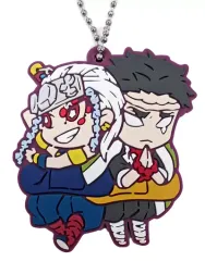 【中古】雑貨 宇髄天元＆悲鳴嶼行冥 「鬼滅の刃 キャラばんちょうこう ラバーマスコット 肆ノ型」