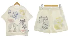 ジェラートピケ PEANUTS オンライン限定 スヌーピー セットアップ ルームウェア パジャマ 新品同様 タグ付き gelato pique 上下 IL15271■