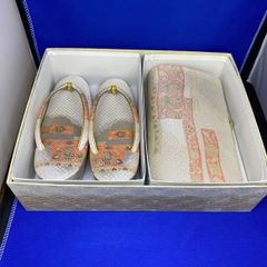 御誂 和装用バッグ 草履 2点セット フォーマル 着物 朱色 - メルカリ