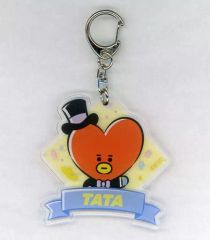 [중고] 잡화 TATA(부이) 아크릴 키홀더 Let's party with you [BT21]