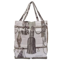 エルメス HERMES シルキーポップ トートバッグ エコバッグ ブッフルスキッパー/シルク ブラウン 美品 新入荷 HE1050