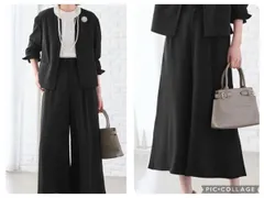 Ｔ557＊5L 新品 自宅で洗えるブラックフォーマルスーツ　ブラックフォーマル セットアップ ブラック