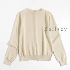 276u*美品 トゥモローランド Ballsey コットンバックボタン ニット