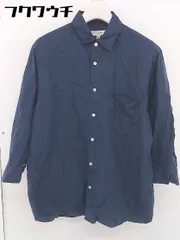 ◇ ◎ BEAUTY & YOUTH ビューティアンドユース UNITED ARROWS 七分袖 シャツ ブラウス サイズS ネイビー系 レディース  【1109130000702】