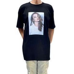 オリジナル ビッグ Tシャツ ミランダカー ヴィクシー ビクトリアズシークレット エンジェル オーストラリア ファッション モデル 黒 ブラック 2XL(3L) 3XL(4L) 4XL(5L) 5XL(6L) オーバー サイズ メンズ レディース ユニセックス