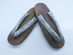 【京松】【着物】 和装小物 下駄 レース お洒落 約24cm 24W-3776