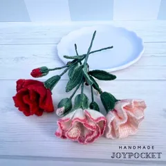 【再販】カーネーションの一輪ブローチ