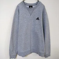 Y2K　2006年製　アディダス　スウェット　メンズM　グレー色　刺繍ロゴ　綿
