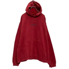 adidas ロゴスウェット パーカー レッド L アディダス スポーツ プルオーバー 古着卸 アメリカ仕入 a612-6753