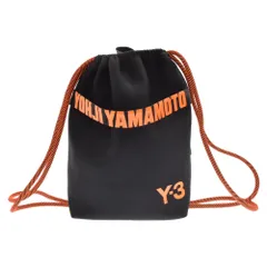 Y-3 (ワイスリー) DRAWSTRING BACKPACK ドローストリング バックパック ナップサック FQ6969 ブラック/オレンジのサムネイル