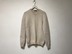 本物ロベルトコリーナrobertocollinaウールニット長袖セーターメンズサーフミリタリーアメカジビジネススーツドレスゴルフベージュ46Mイタリア製のサムネイル