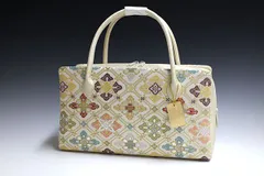 新品未使用 ！！特別セール！！京都 西陣 正絹 帯使用 利休バッグ　24123 新品未使用 ！！特別セール！！京都 西陣 正絹 帯使用 利休