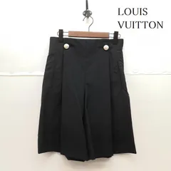 ヴィトン 18SS ウールメシルクショートパンツ 34レディース ブラック 未使用品☆LOUIS VUITTON ルイヴィトン 22SS シルク混