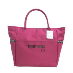 PEARLY GATES パーリーゲイツ 2022年モデル ロッカーバッグ トートバッグ ニコちゃん  ピンク系  [240101348260] ゴルフウェア ストスト