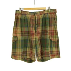 ポロバイラルフローレン Polo by RALPH LAUREN 90S USA製 ツータック チェック柄 ショーツ メンズ FR：36-38 
