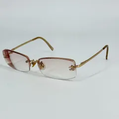 シャネル☆ココマーク　メガネ眼鏡ロゴ　サングラス　フレームレス　リムレスゴールド シャネル☆ココマーク メガネ眼鏡ロゴ サングラス フレームレス