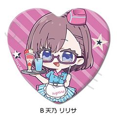 2.5차원의 유혹_하트형 캔 배지 B 아마노 리리사