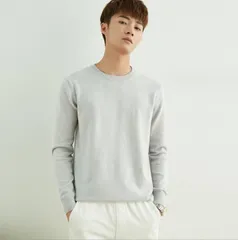 メンズ クルーネック Vネックセーターニットセーター トップス 長袖 長袖セーター 暖か 柔らか 無地 ケーブルニット リブ編み お兄系darong01