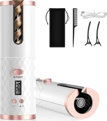 【数量限定】自動カールヘアアイロン 自動巻き コードレス オートカールヘアアイロン カール方向調節可能 140~200℃&4段階温度調節 8~18秒&タイマー設定 USB充電 急速加熱 海外対応 自宅/旅行