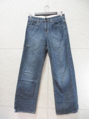 サマンサモスモス SM2 ストレートデニムパンツ 無地 インディゴ Mサイズ