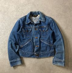 た*ー様 80s Wrangler 色残り デニムジャケット ヴィンテージ Gジ 80s Wrangler ラングラー 124MJ トラッカー デニム ジャケット