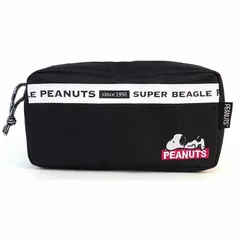  スヌーピー ポーチ スクエアポーチ マルチポーチ 小物ポーチ コスメポーチ シンプル ねそべり PEANUTS 