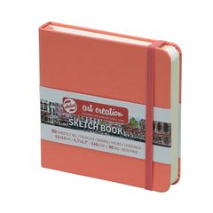 441874 T9314-314M コーラルレッド 12×12cm 絵を描く手帳 アートクリエーションスケッチブック Japan) ターレンスジャパン(Talens Talens Royal
