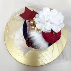 トークハット　トーク帽　カクテルハット　ヘッドドレス　J　１黒レース