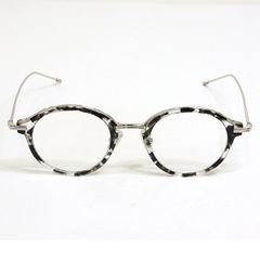 トムブラウン THOM BROWNE 伊達メガネ TBX-908-02  46□21-150 グレー ボストン型【中古】Sランク