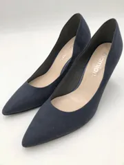 美品 MAMIAN マミアン ハイヒール パンプス スエード size22.5/紺 ■■レディースのサムネイル