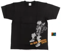 【中古】衣類 緑谷出久＆爆豪勝己＆轟焦凍 Tシャツ(アクリルバッジ付き) ブラック Lサイズ 「僕のヒーローアカデミア」 ジャンプフェスタ2022限定